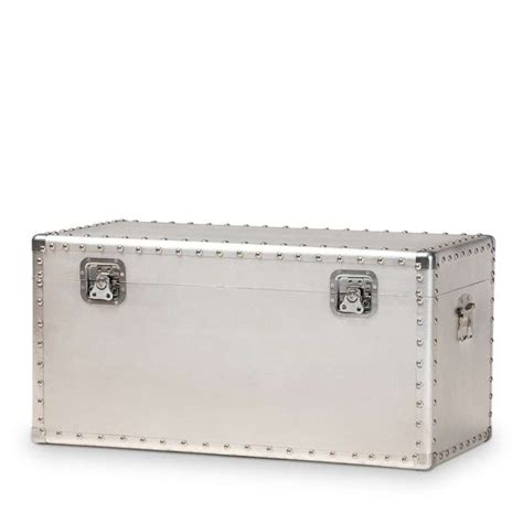 picture of 40kg metallic trunk box|Classic Industrial Metal Storage Trunks You'll Love .